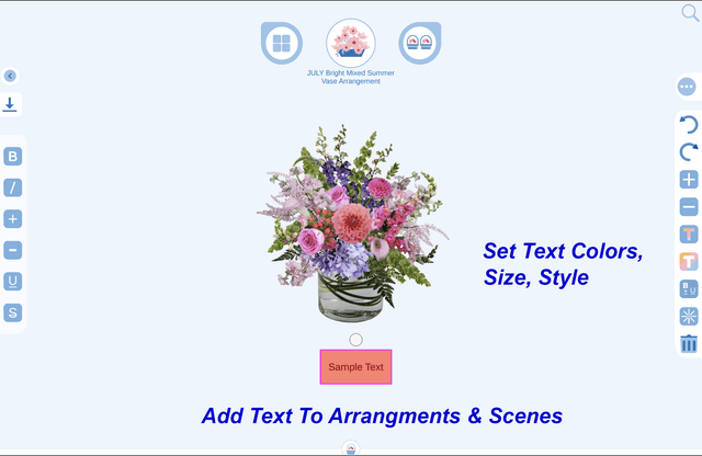 Create Virtual Flower Arrangements