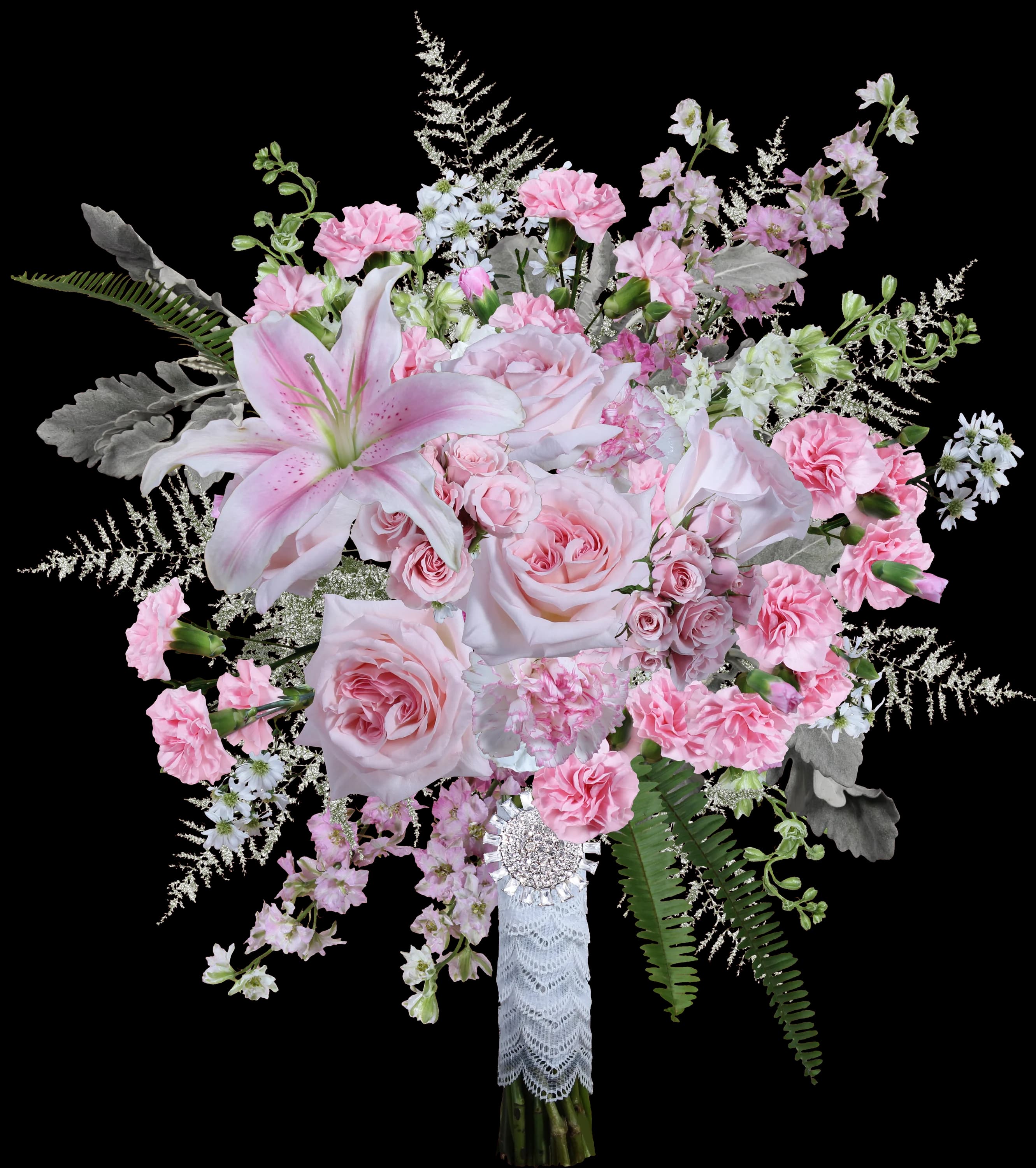 Pink floral arrangement