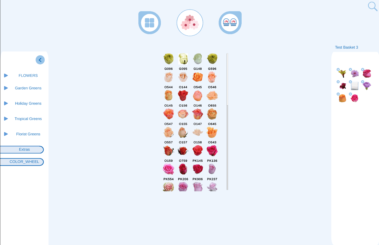 Select Your Basket of Flowers